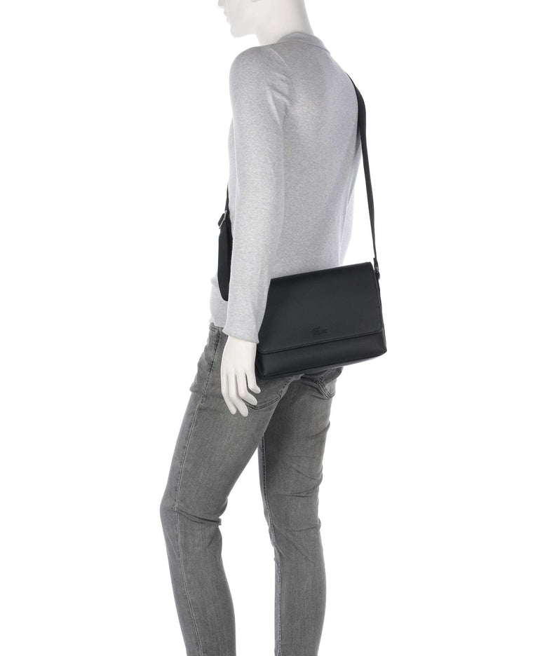 Lacoste Mens Classic Messenger bag noir