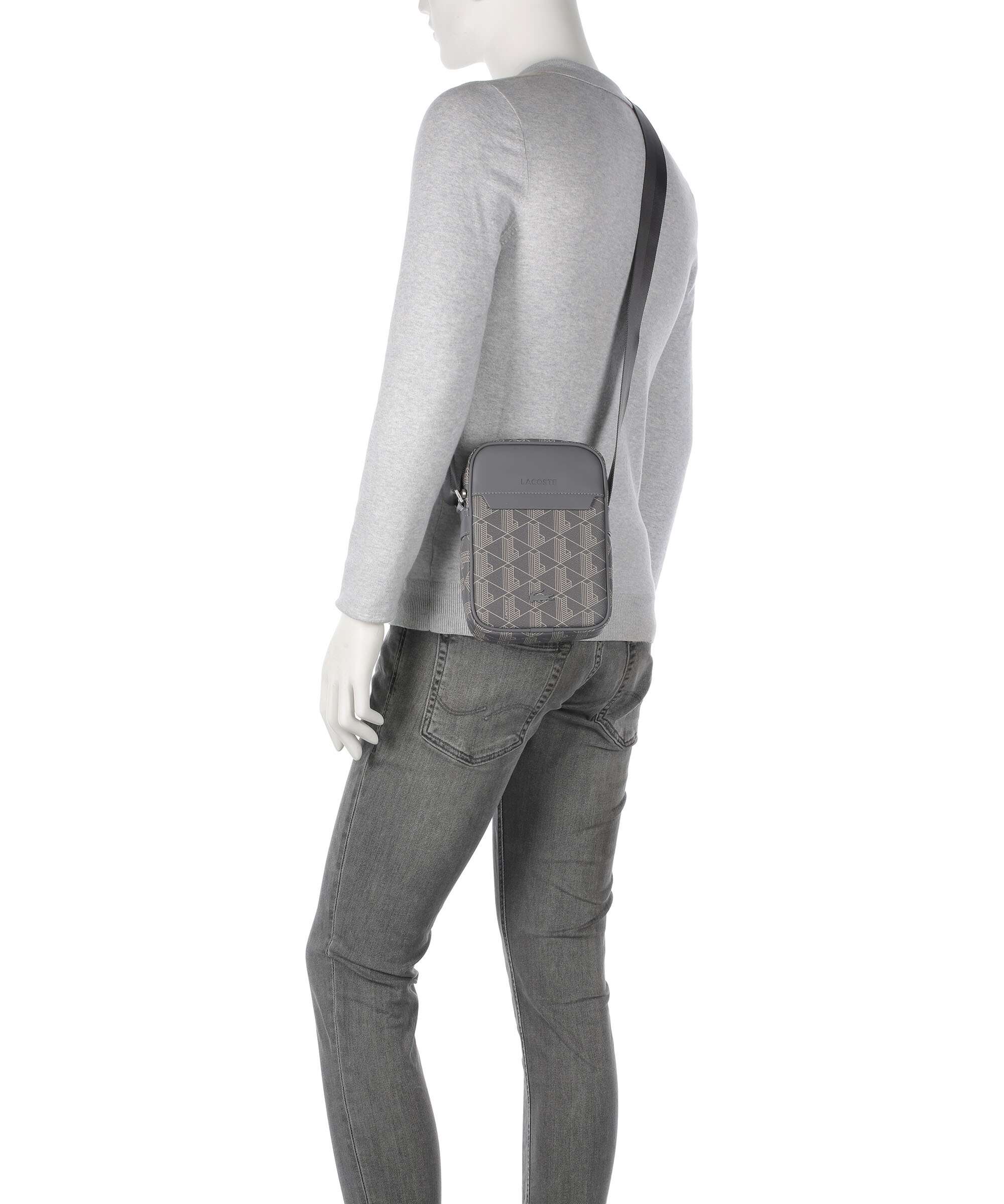 Lacoste The Blend Crossbody bag mono castlerock/string