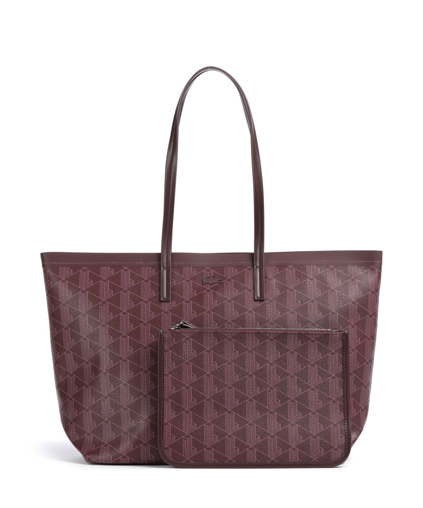 Lacoste Zely Tote bag mono winetasting damson