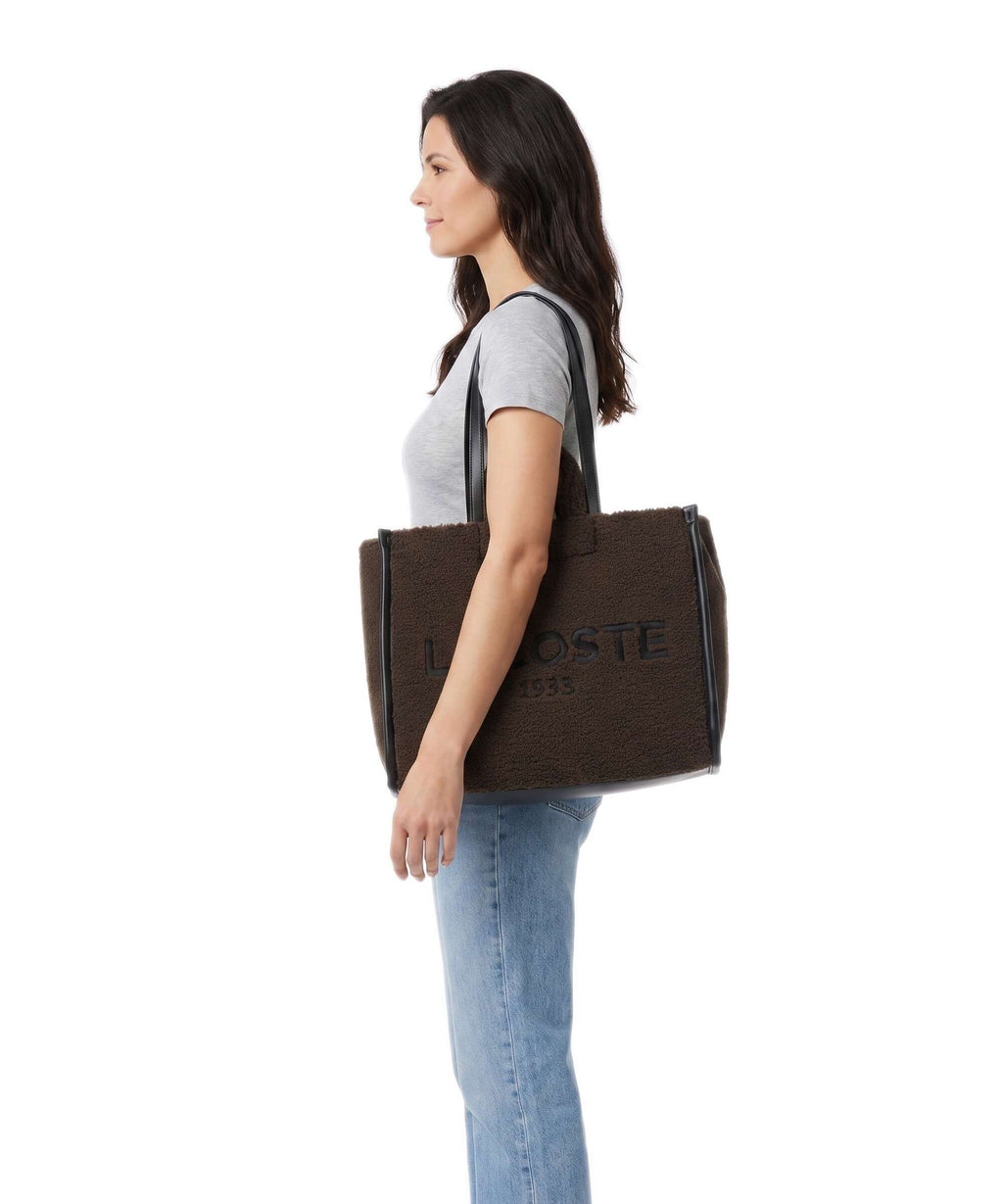 Lacoste Heritage Tote bag brown/noir