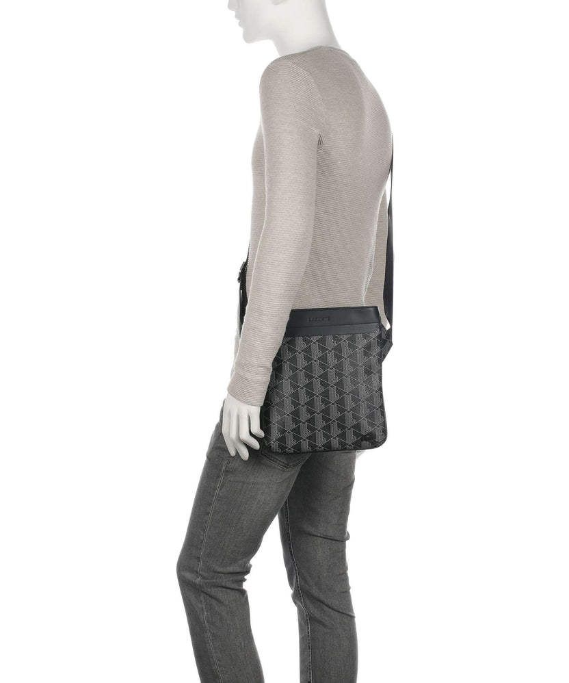 Lacoste The Blend Crossbody bag monogram noir/gris