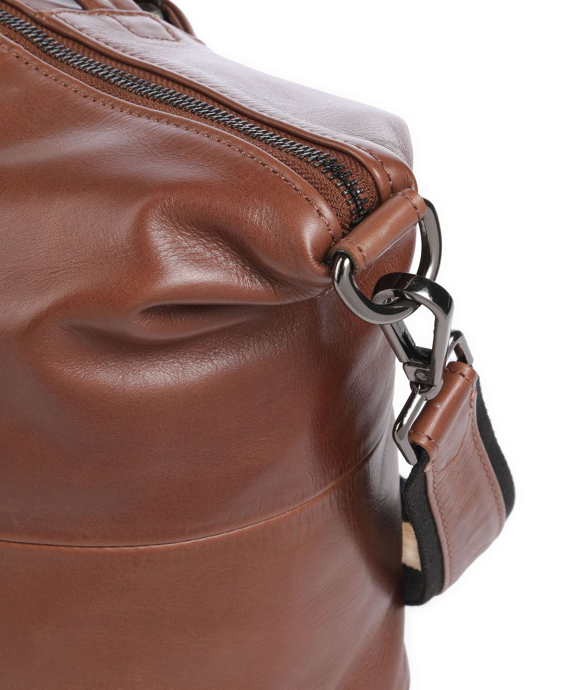 Harold's Caugio Weekend bag cognac