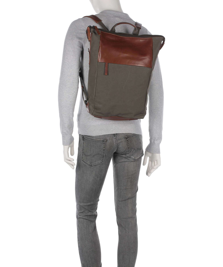 Harold's Wax Backpack khaki/braun