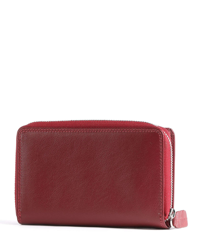 Braun Büffel Golf Secure Wallet rot