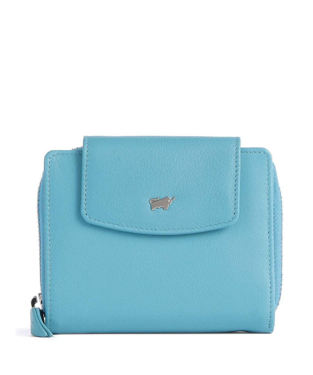 Braun Büffel Joy Wallet türkis