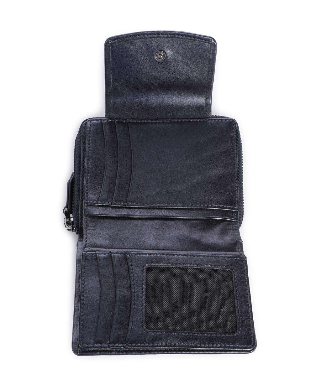 Braun Büffel Ruby Wallet blau