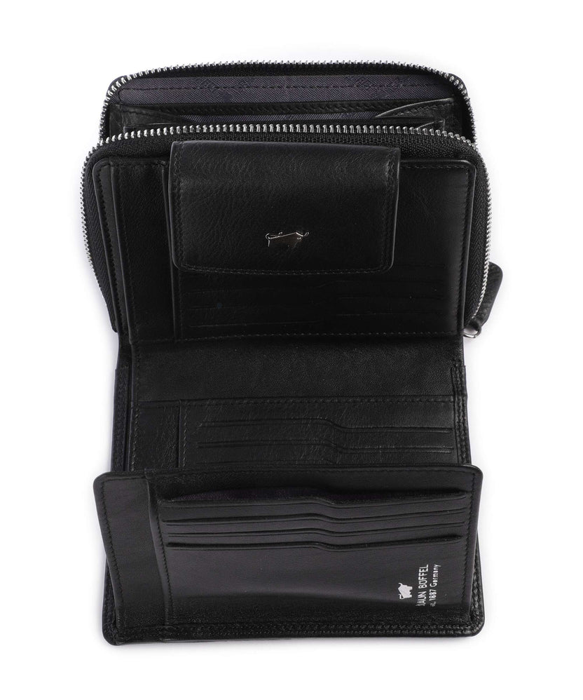 Braun Büffel Golf RFID Wallet schwarz