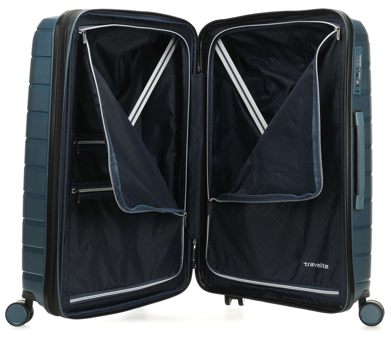 Travelite Air Base Suitcase set (4 wheels) eisblau
