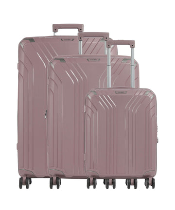 Travelite Elvaa 4-Rollen Trolley Set rosé