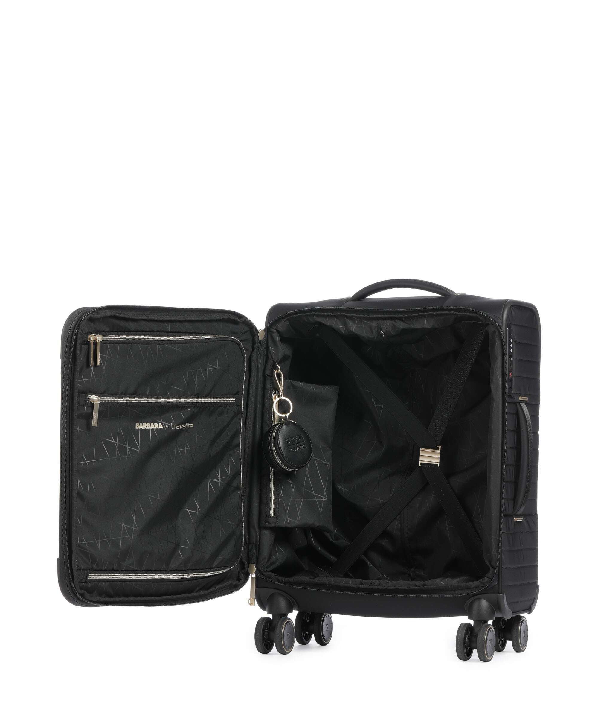 Travelite Barbara Stepp Spinner (4 wheels) schwarz