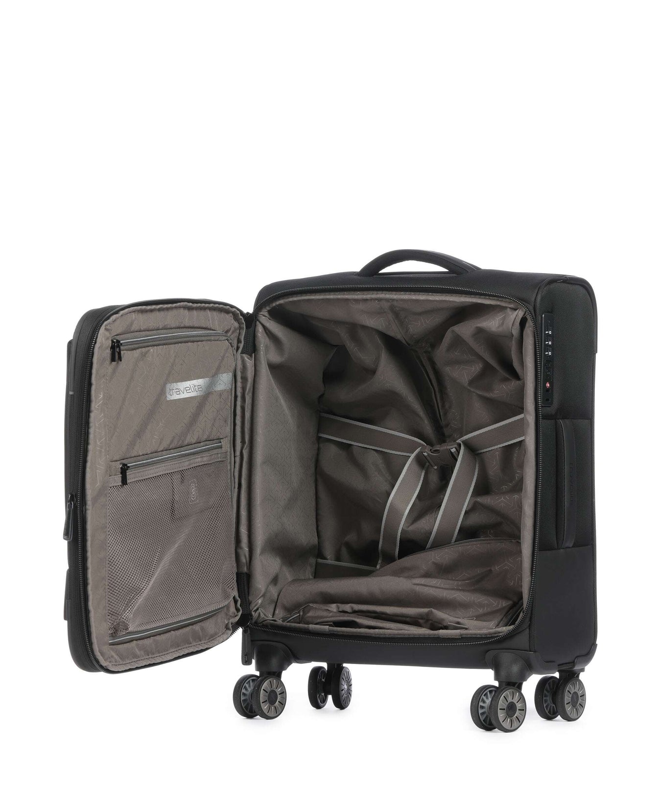 Travelite Crosslite Spinner (4 wheels) schwarz