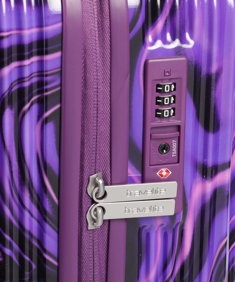 Travelite Lascana Edition Spinner (4 wheels) purple swirl