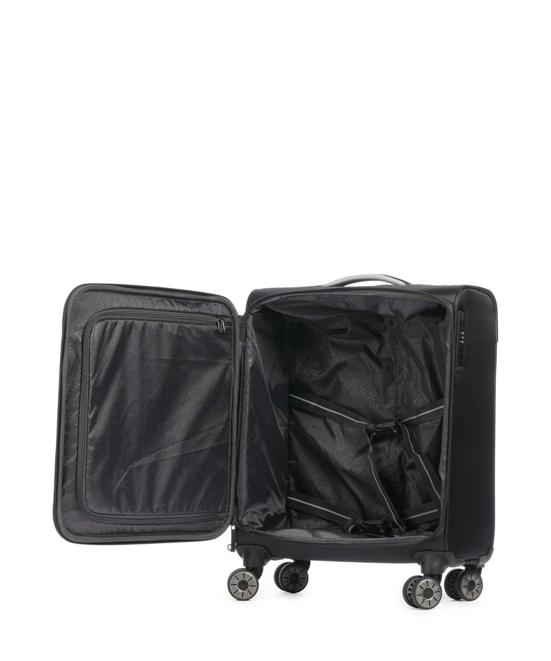 Travelite Cabin Max Spinner (4 wheels) schwarz