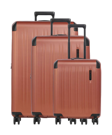 Travelite Dynamiic 4-Rollen Trolley Set kupfer