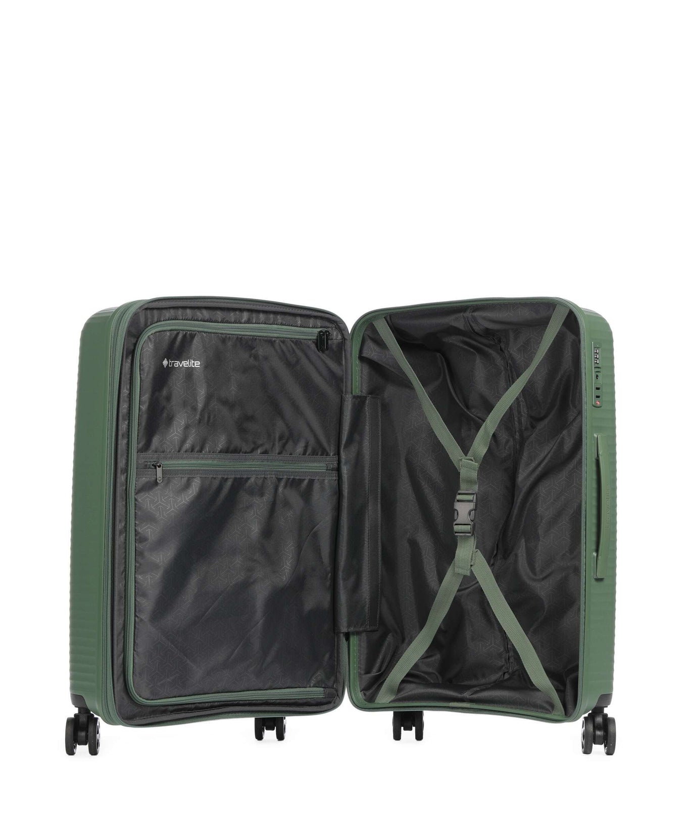 Travelite Air Stripe Spinner (4 wheels) green