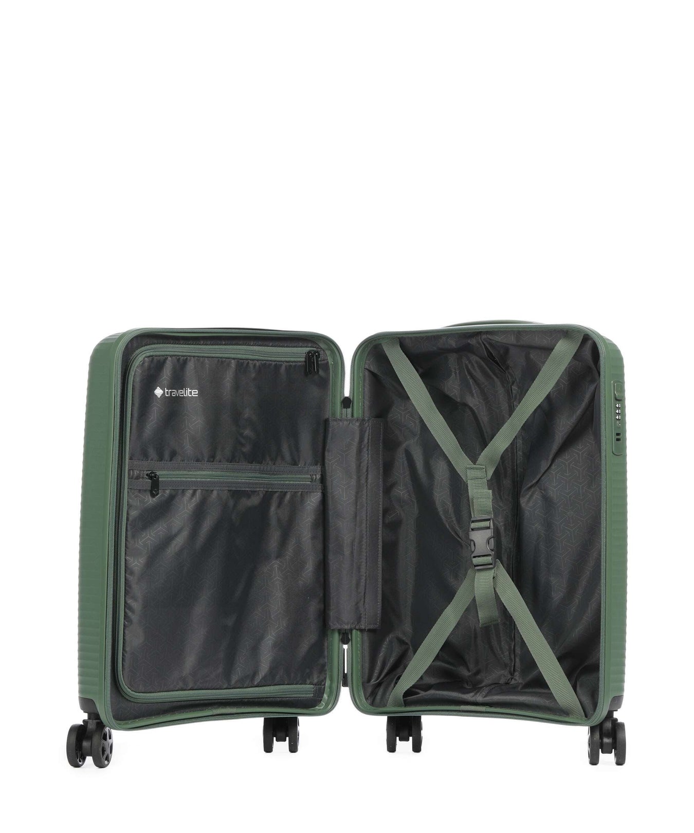 Travelite Air Stripe Spinner (4 wheels) green