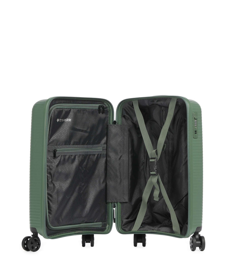 Travelite Air Stripe Slim Spinner (4 wheels) green