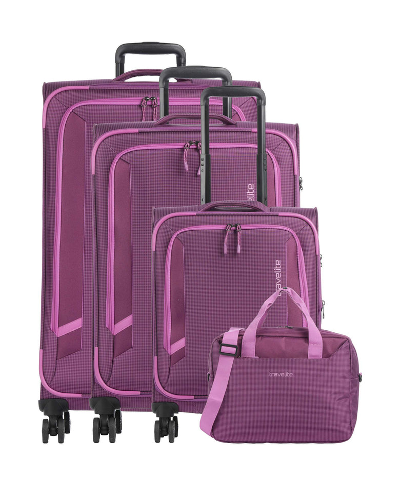 Travelite Corsiica Suitcase set (4 wheels) pink