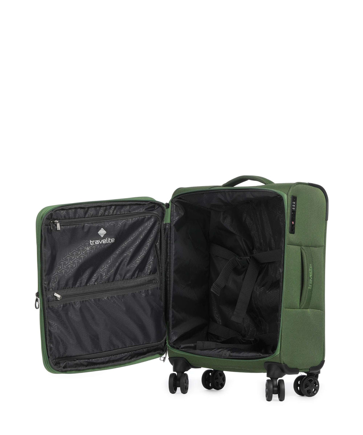 Travelite Cubis Spinner (4 wheels) green