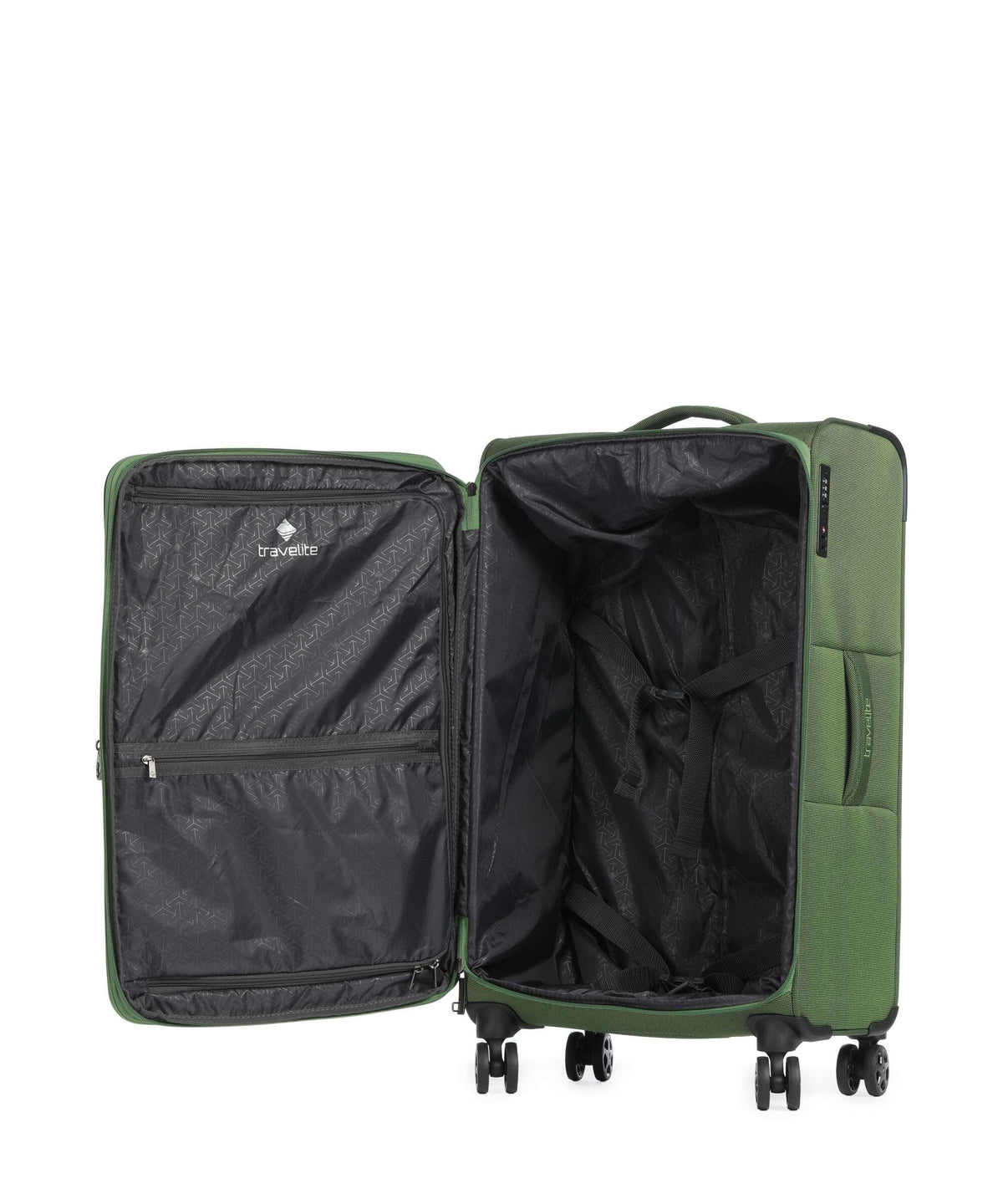 Travelite Cubis Spinner (4 wheels) green