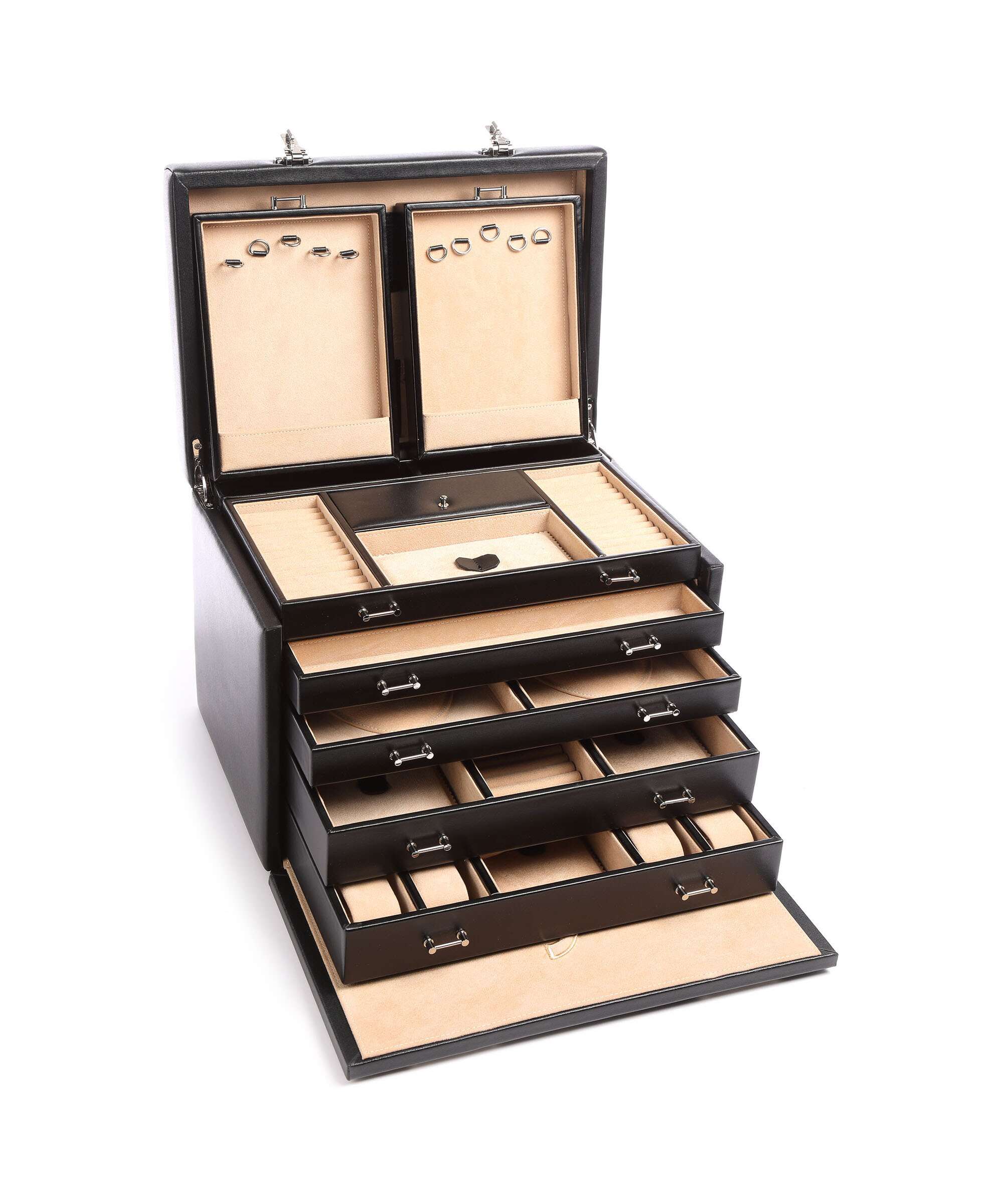 Windrose Ambiance 5 Etagen Jewelry box schwarz