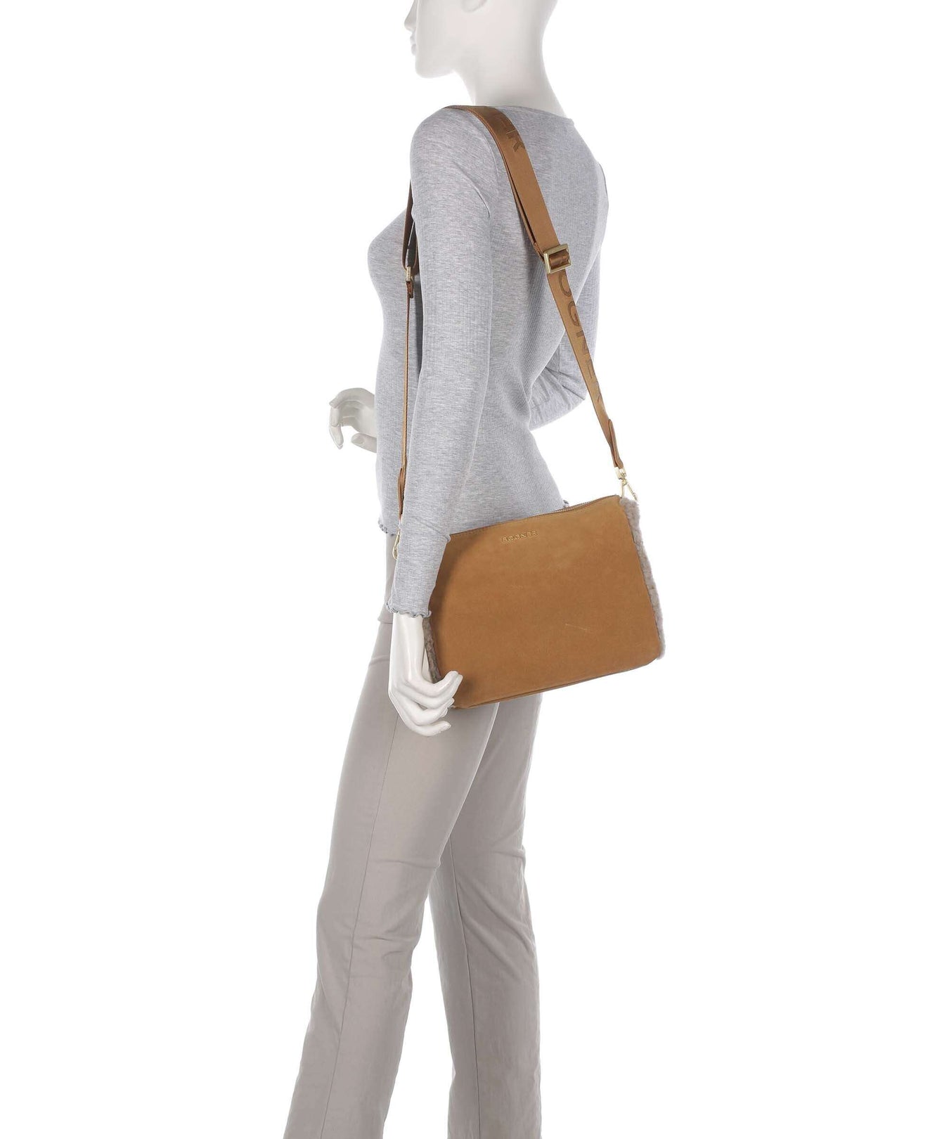 Bogner Banff Frisé Frisé Crossbody bag light brown