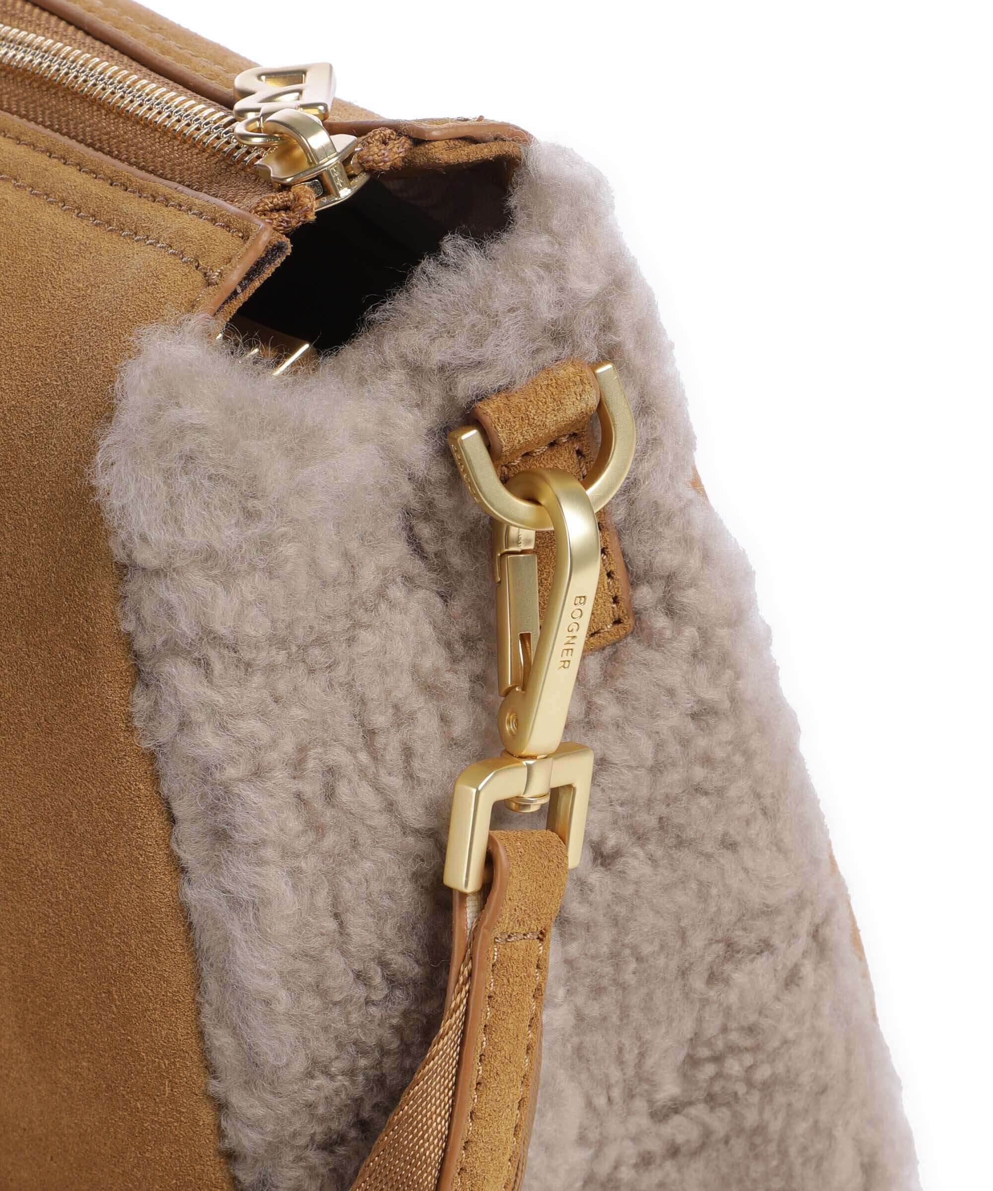 Bogner Banff Frisé Frisé Crossbody bag light brown