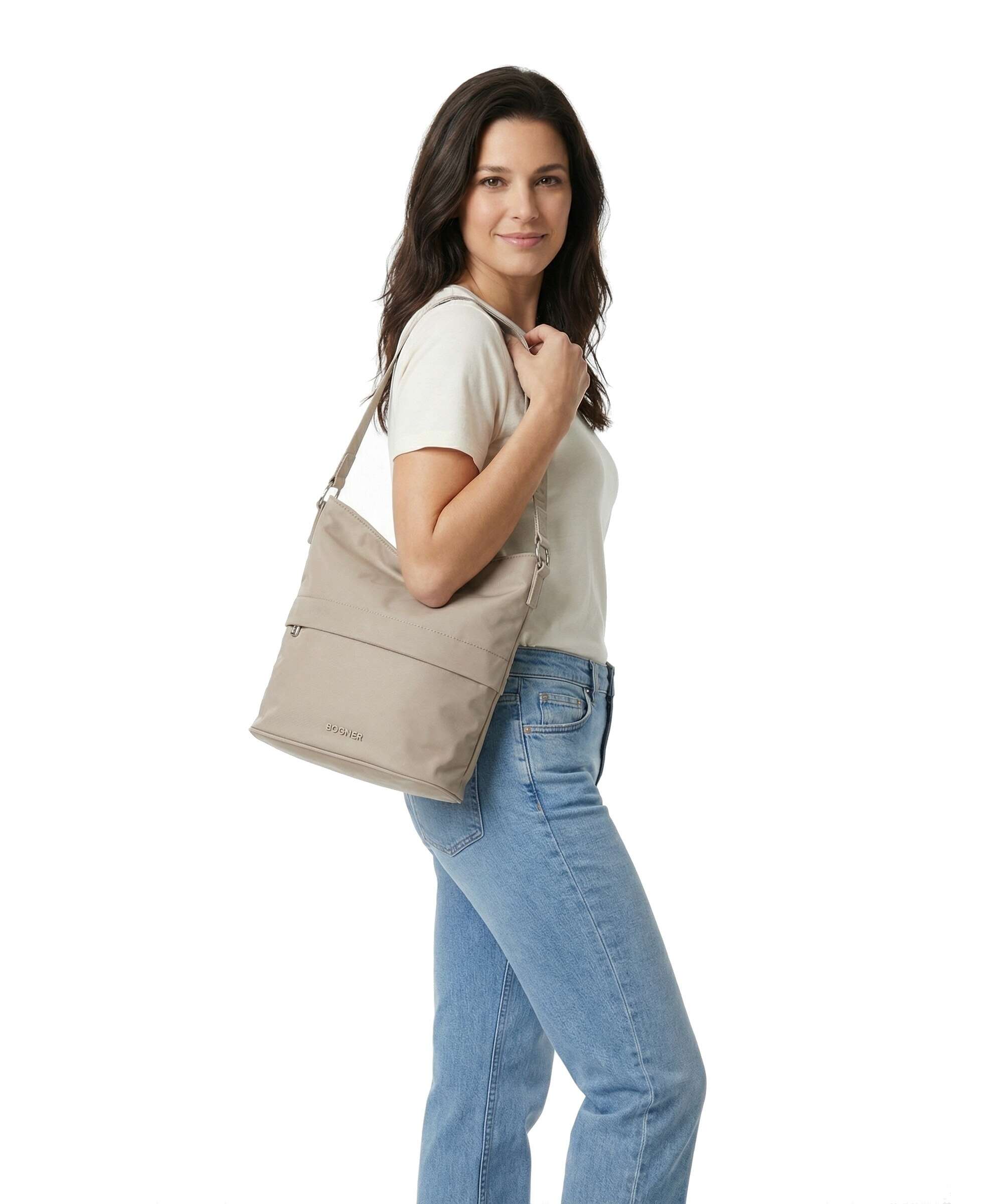 Bogner Maxon Heather Hobo bag greige