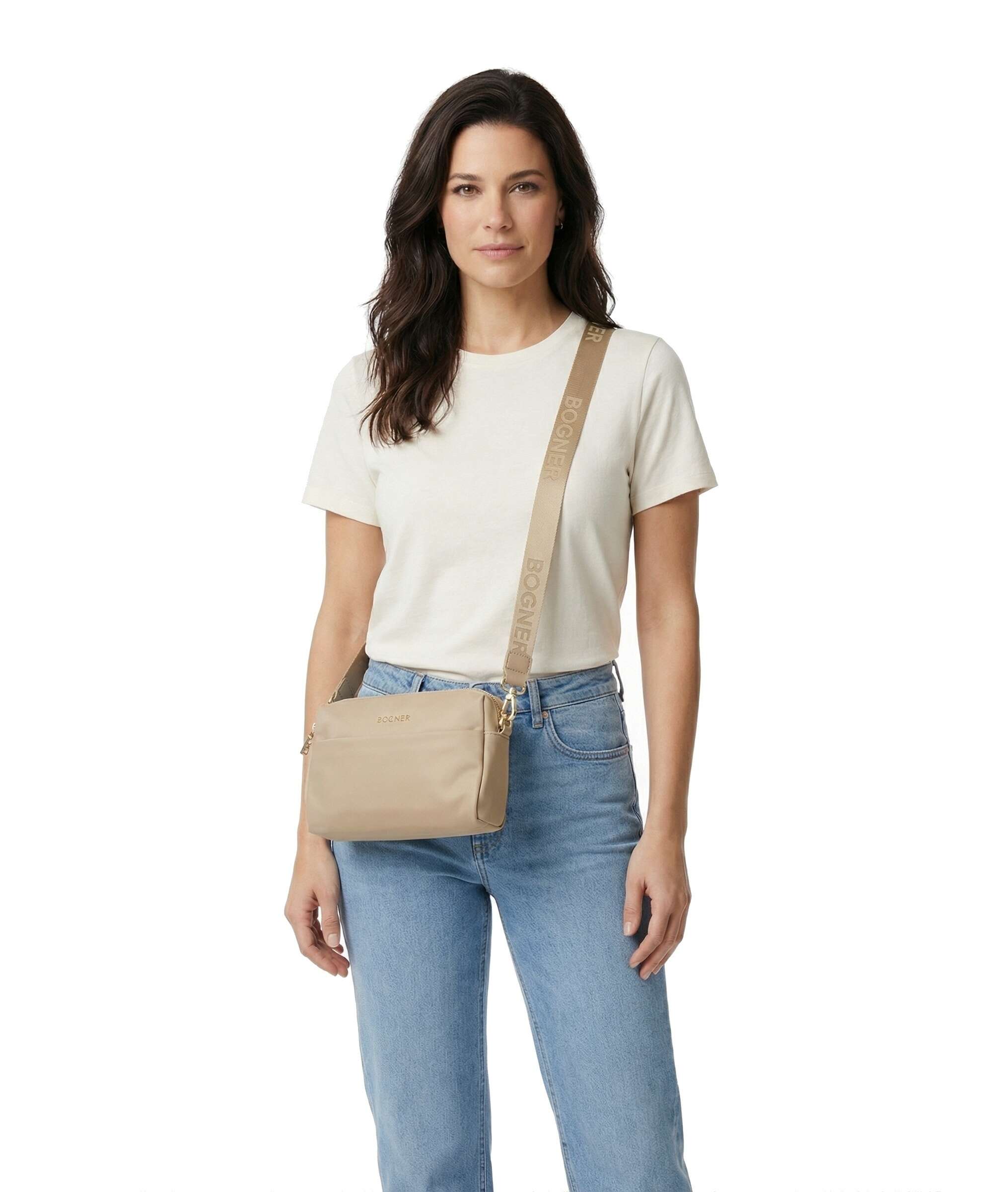 Bogner Klosters Neve Sita Crossbody bag lattè