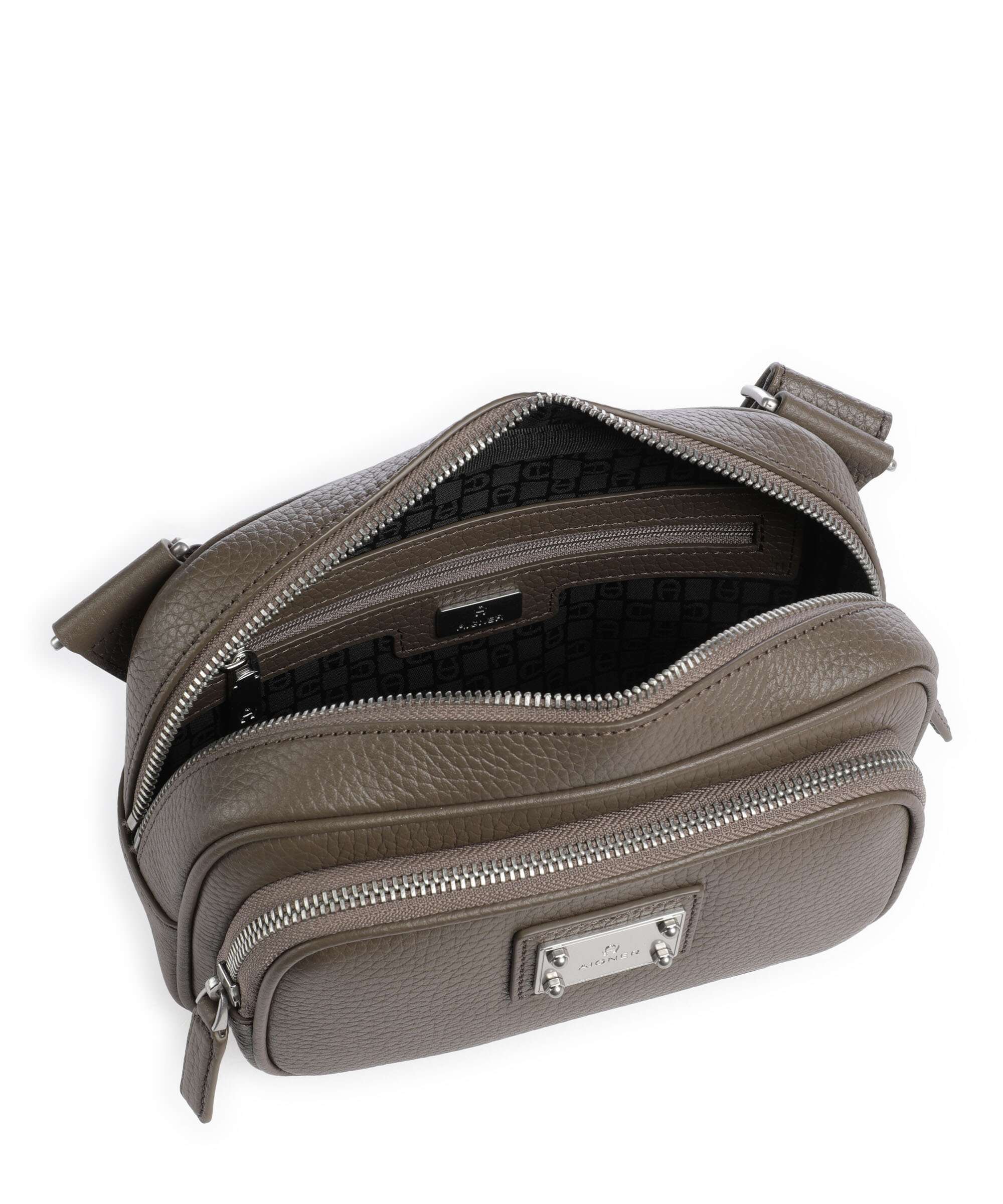 Aigner Elio S Crossbody bag coal brown
