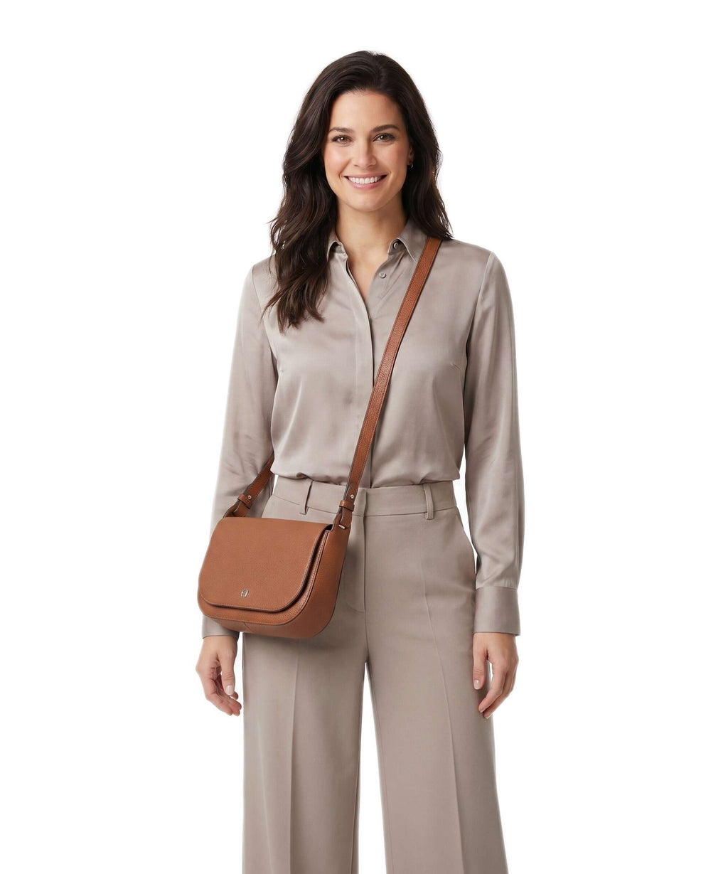 Aigner Pura S Crossbody bag cognac brown