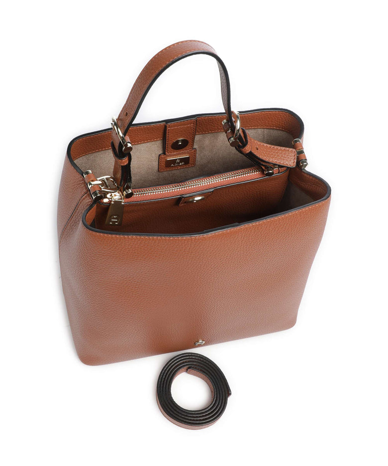 Aigner Delia M Hobo bag cognac brown