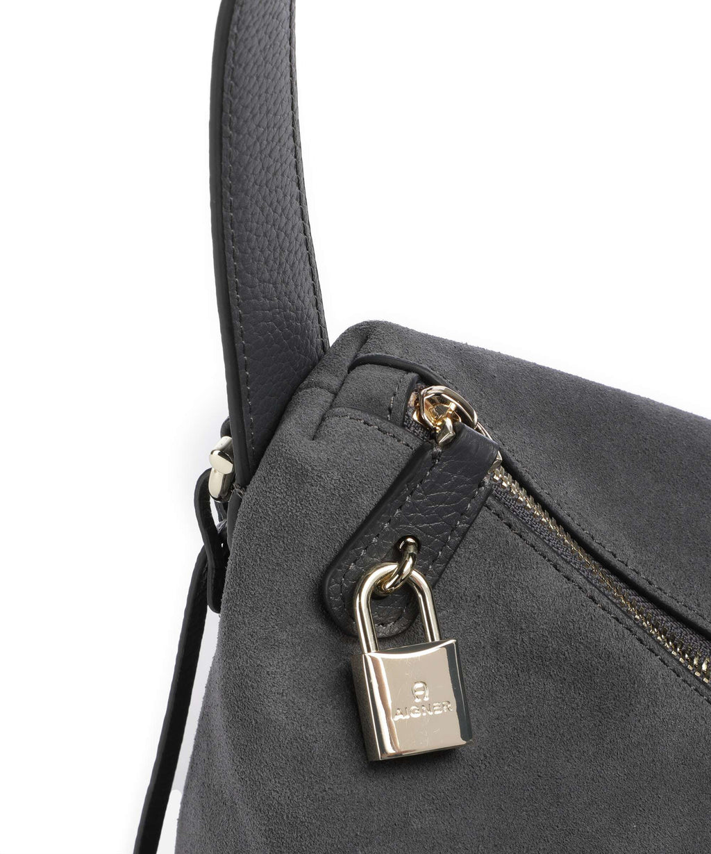 Aigner Delia M Hobo bag night grey