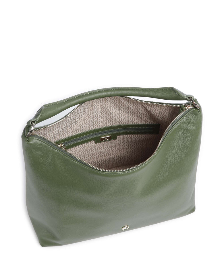 Aigner Zita M Hobo bag dark olive
