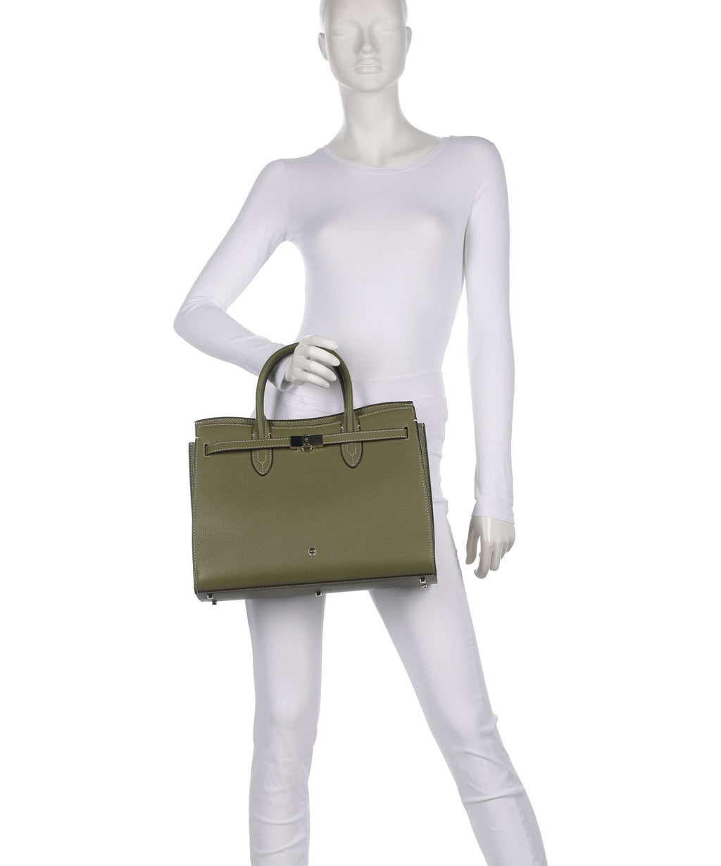 Aigner Farah L Handbag moss green