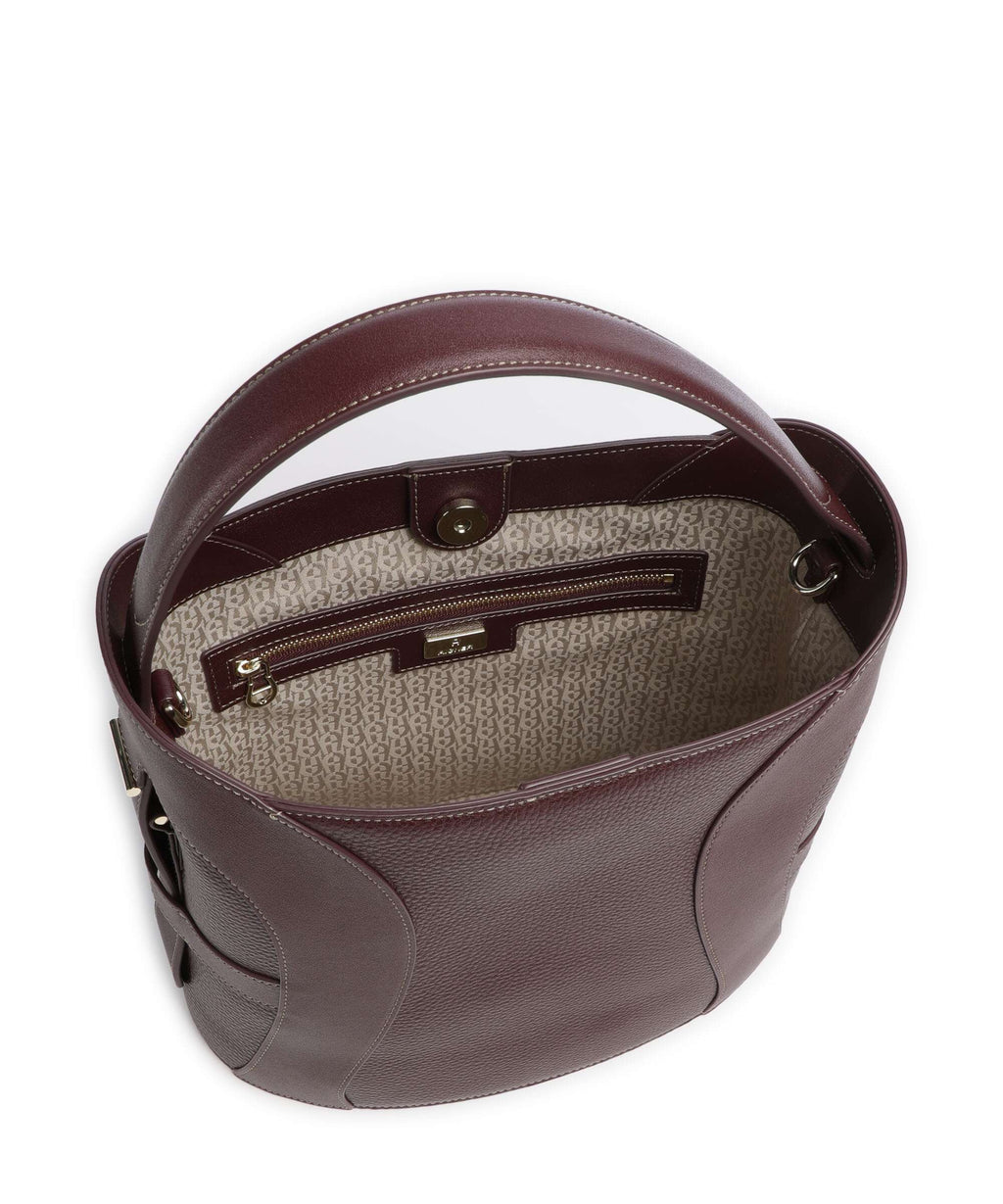 Aigner Deborah M Bucket bag port red