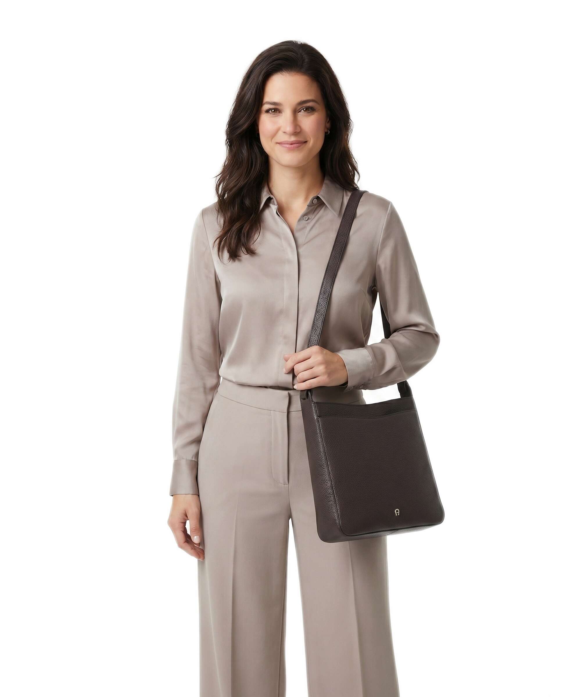 Aigner Pura M Shoulder bag soil brown