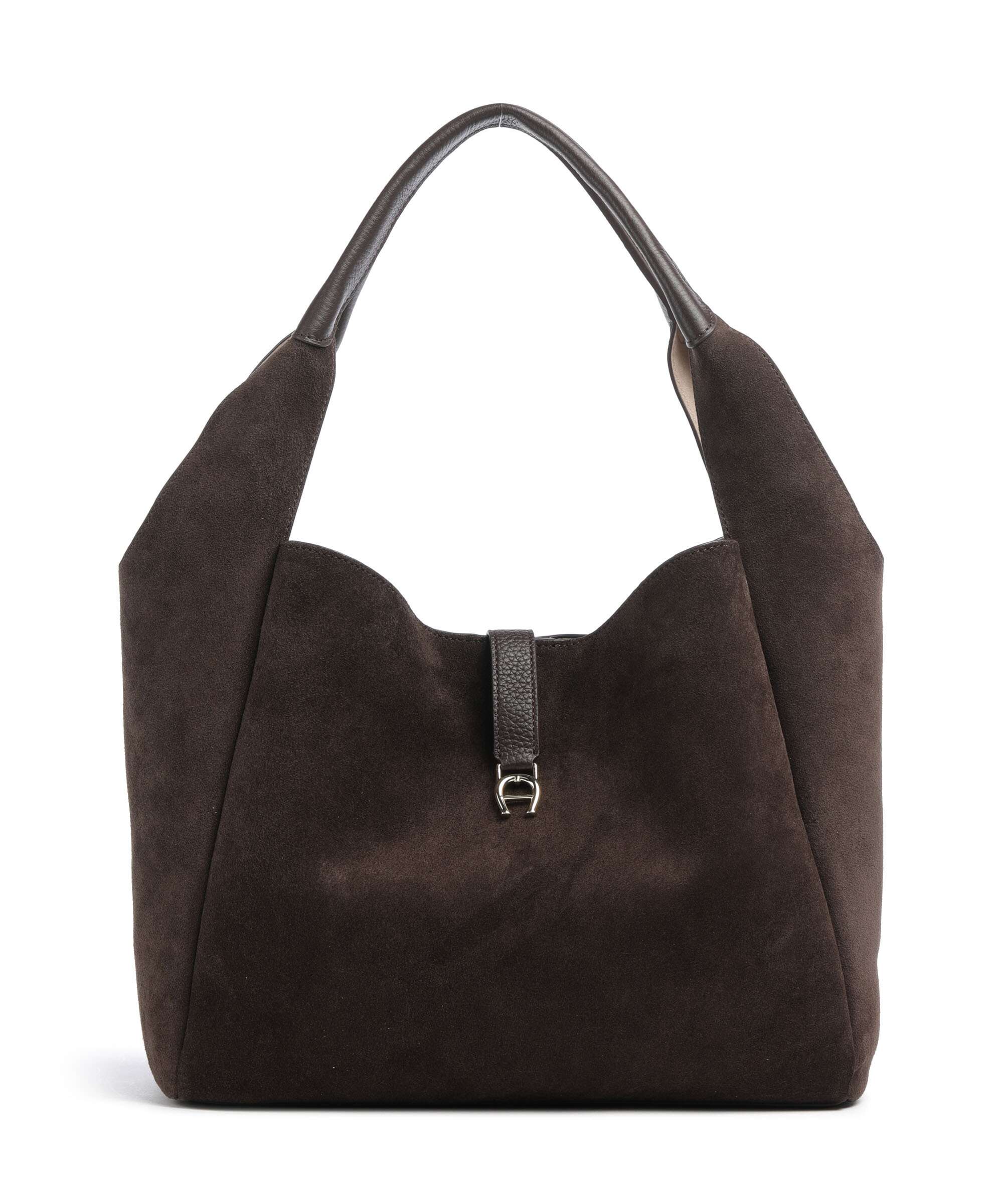 Aigner Zaira M Hobo bag soil brown