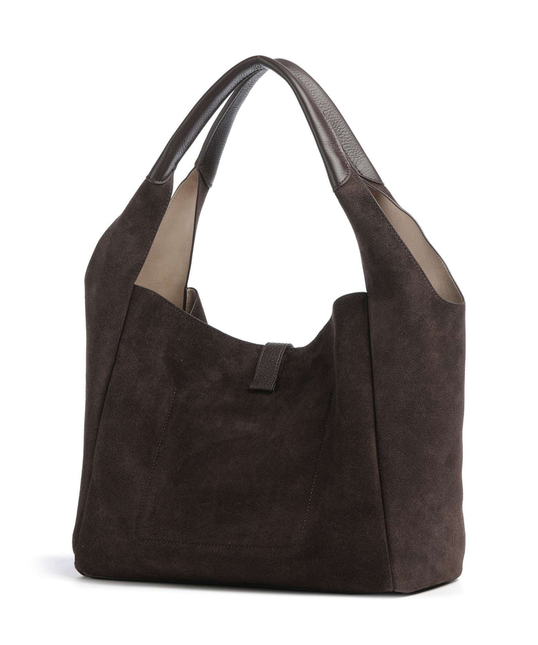 Aigner Zaira M Hobo bag soil brown