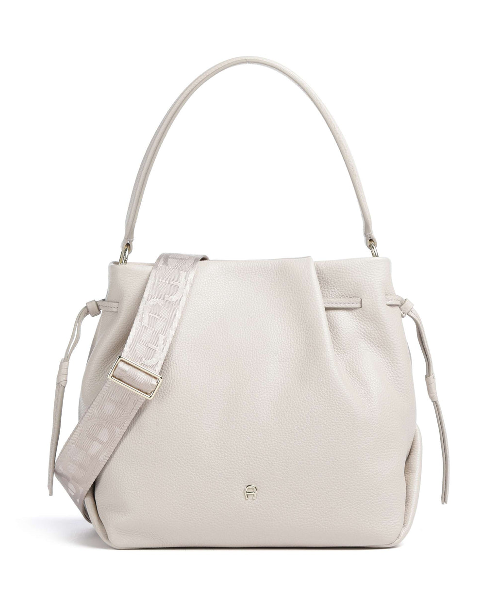 Aigner Paola M Bucket bag fog beige
