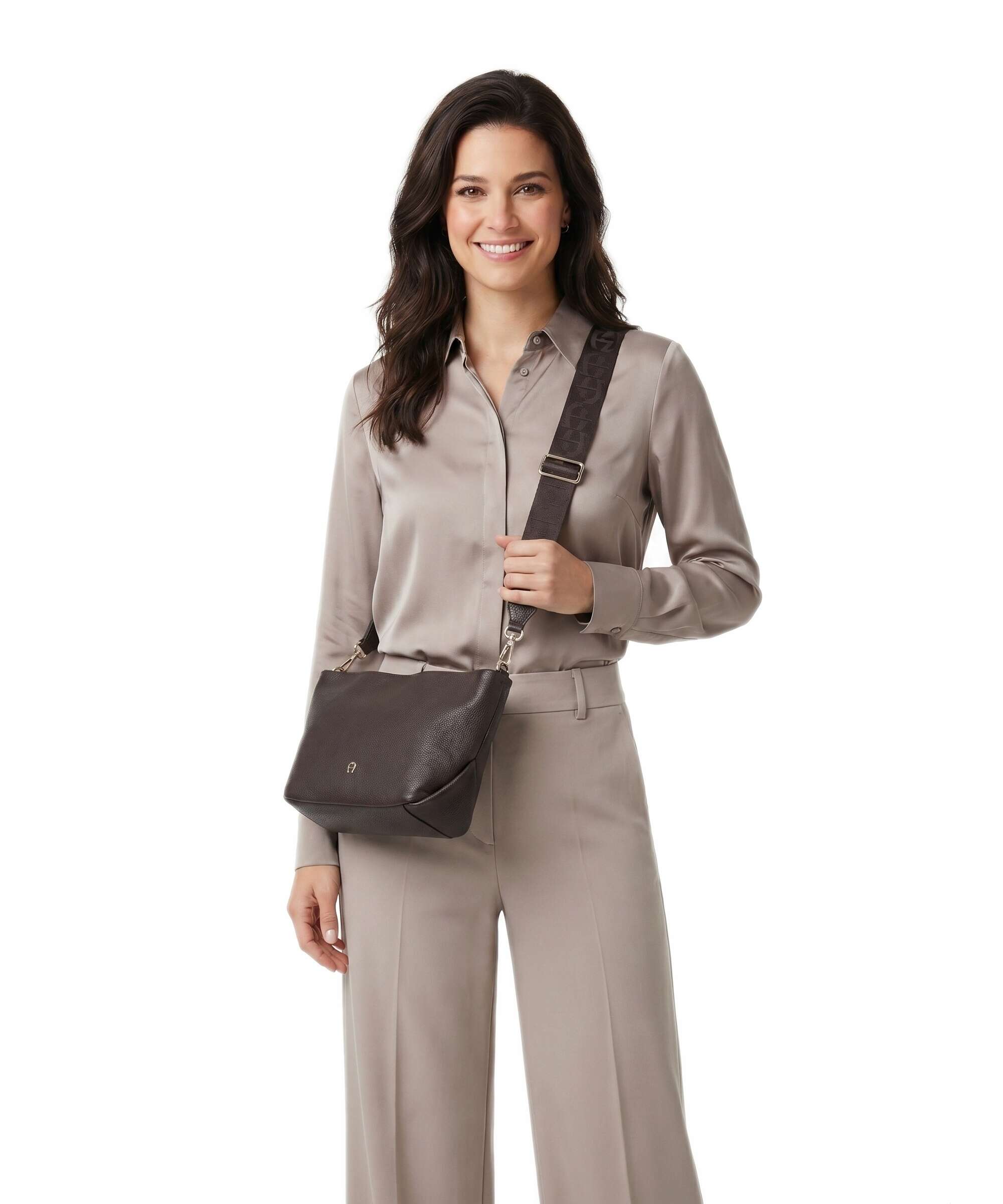 Aigner Paola Crossbody bag soil brown