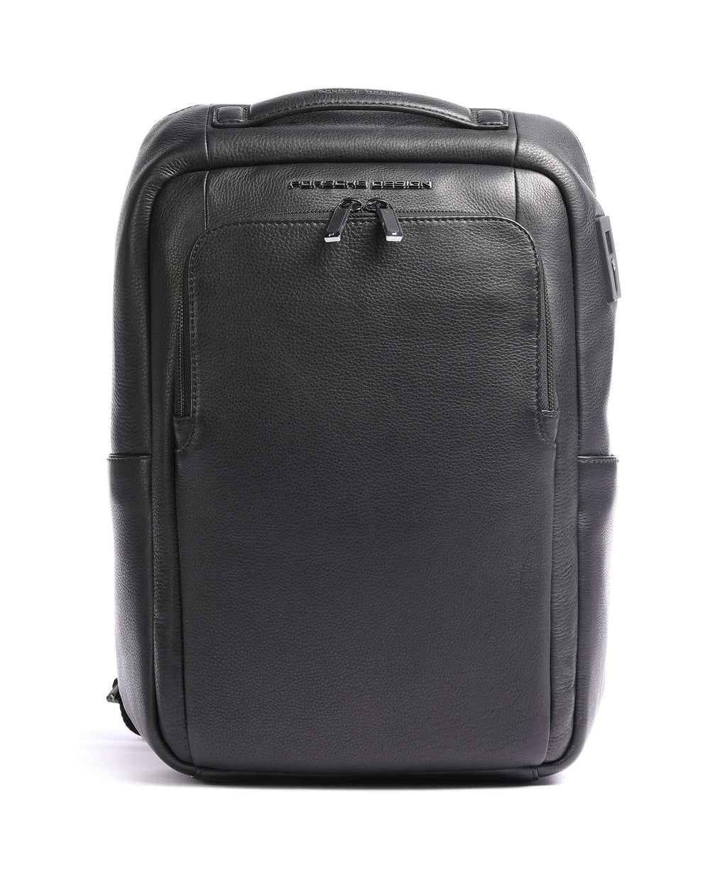 Porsche Design Roadster Leather Laptop backpack black