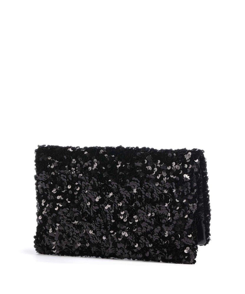 Abro Sequins Clutch bag black/nickel