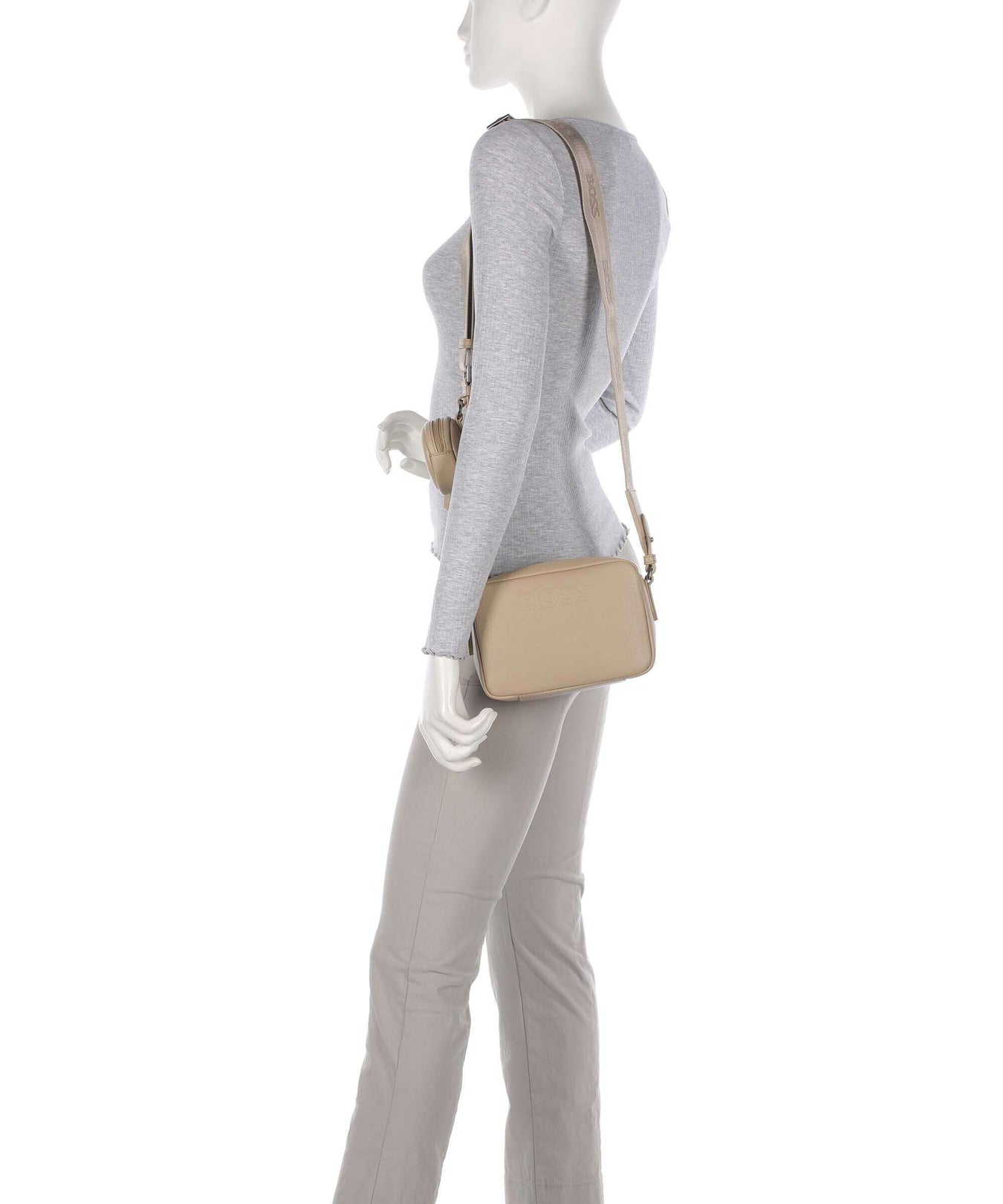 BOSS Addison Crossbody bag light beige