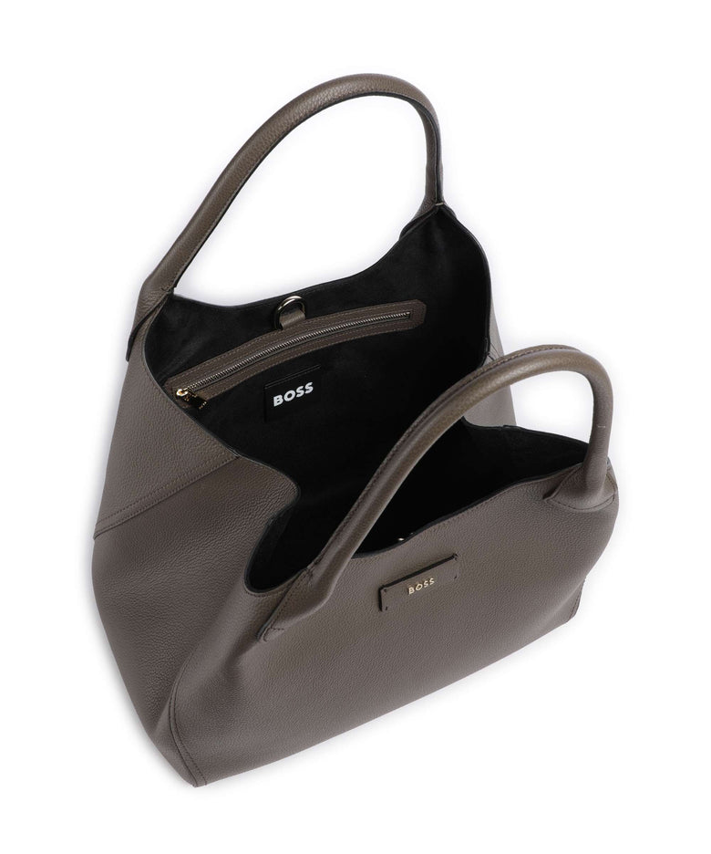 BOSS Lenah Hobo bag medium brown