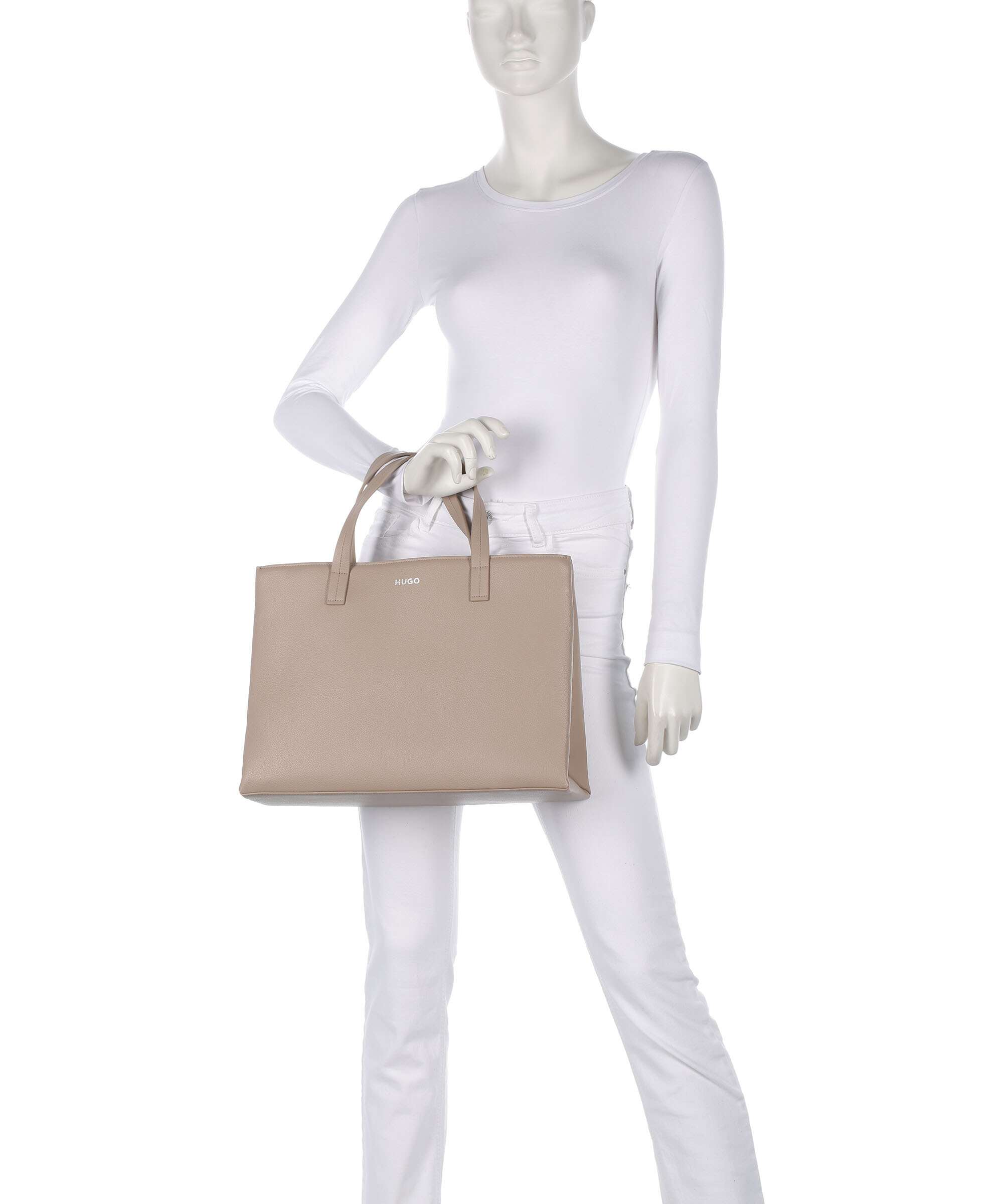 Hugo Bel Handbag dark beige