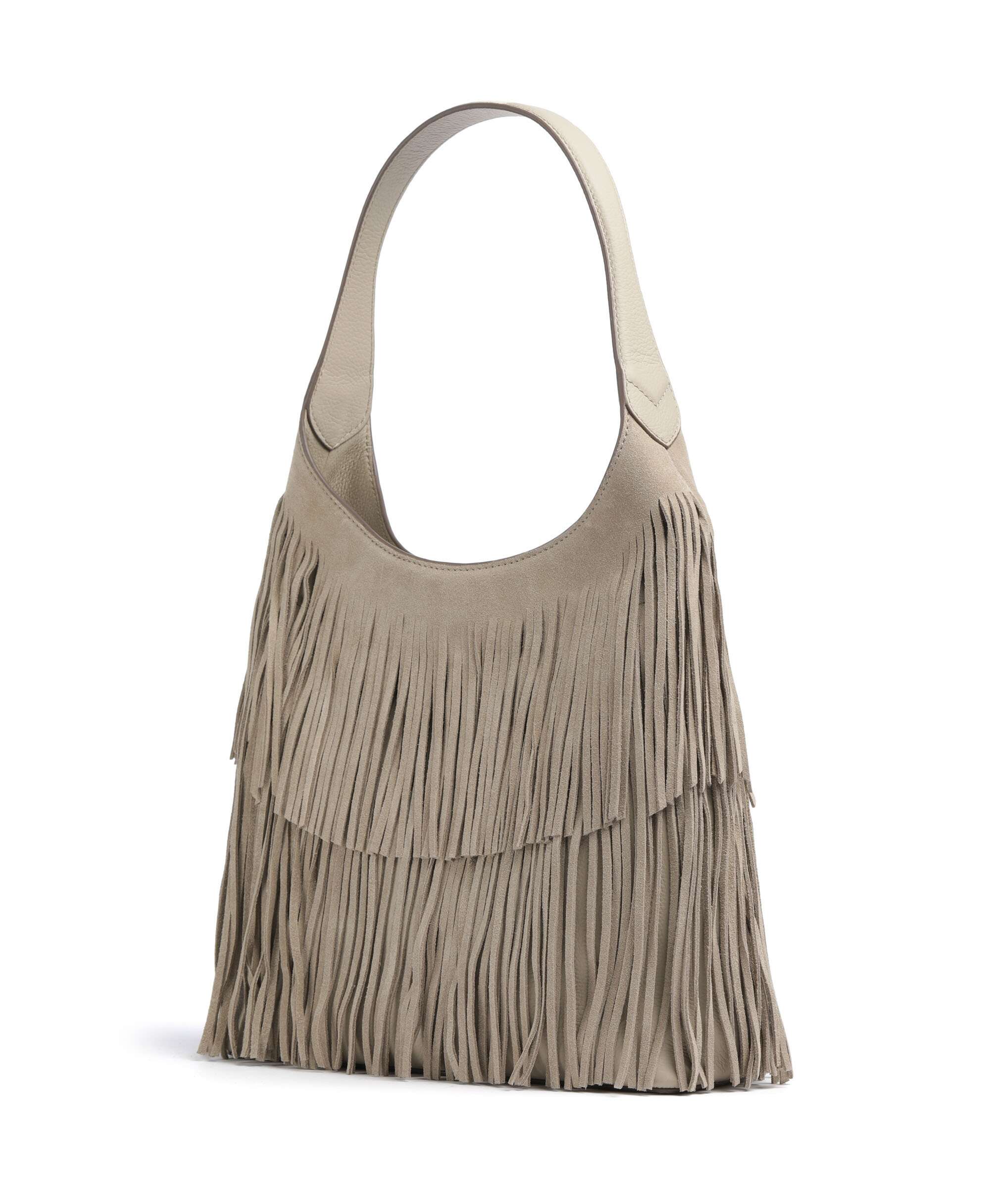 BOSS Lenah Hobo bag light beige
