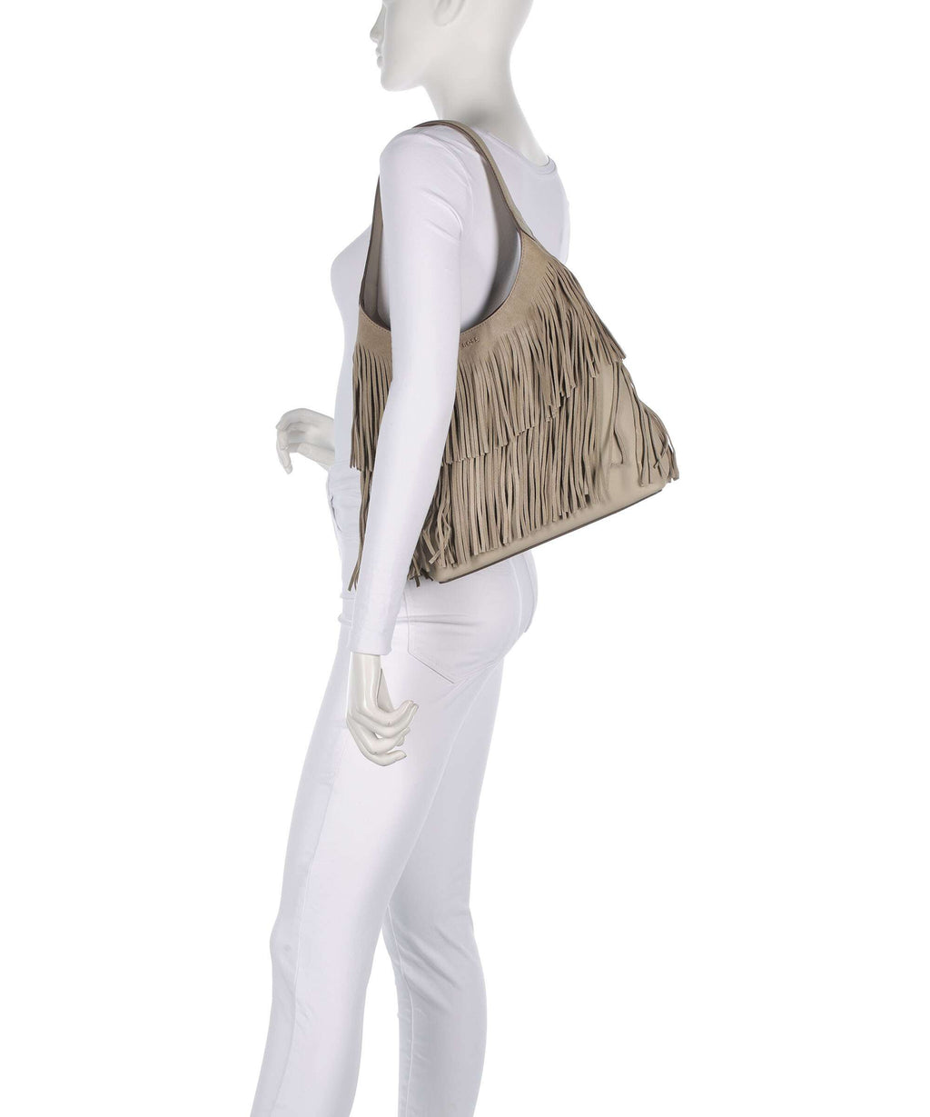 BOSS Lenah Hobo bag light beige