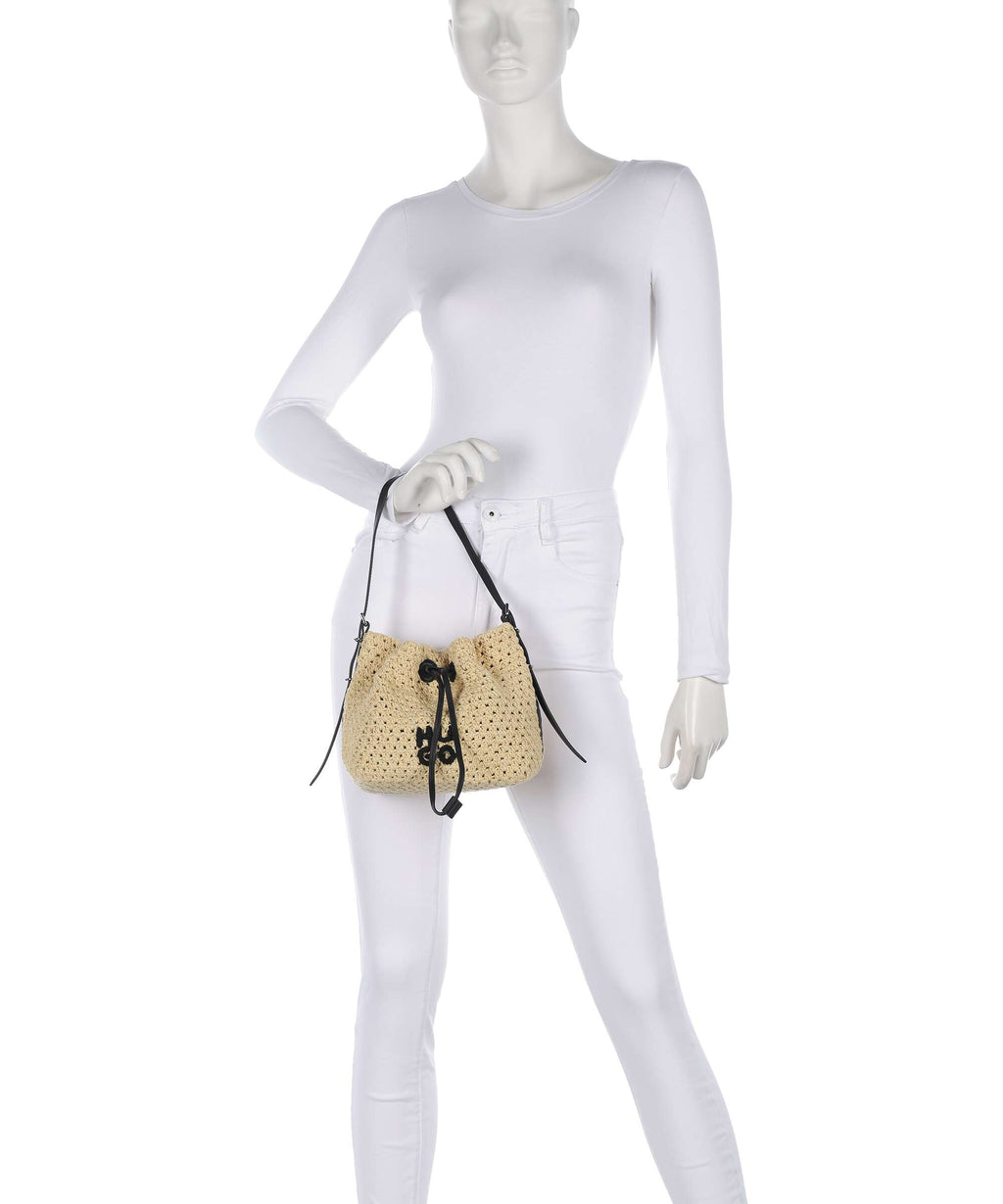 Hugo Neeko Bucket bag light beige