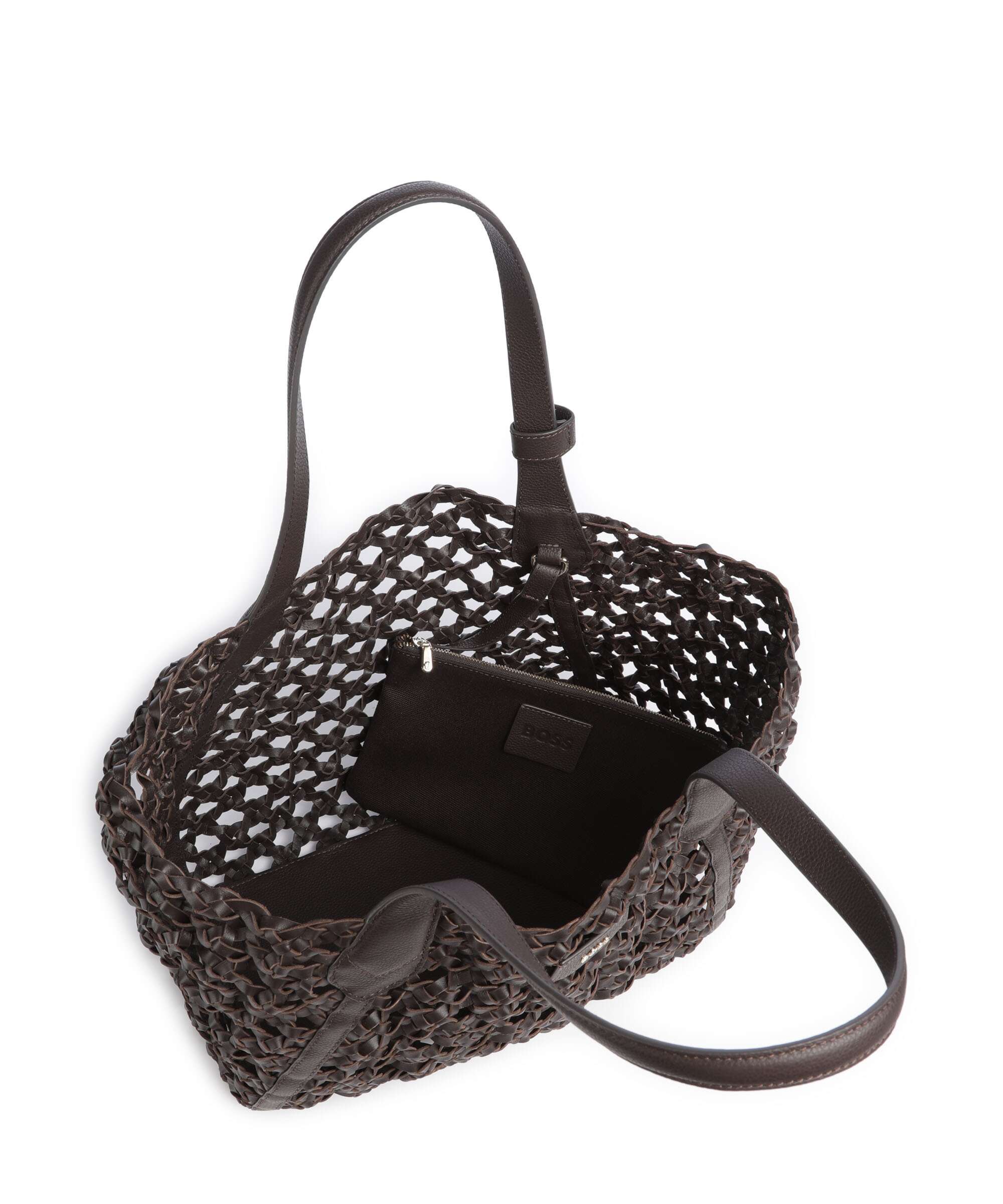 BOSS Lenah Hobo bag dark brown
